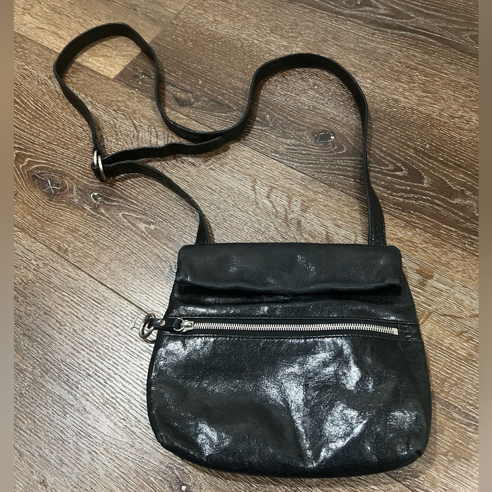 Hobo the original genuine leather crossbody bag black
